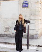 Yerse suede blazer - chocolate