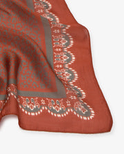 Yerse Terracotta print scarf