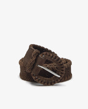 Yerse suede belt - chocolate