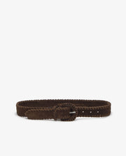 Yerse suede belt - chocolate