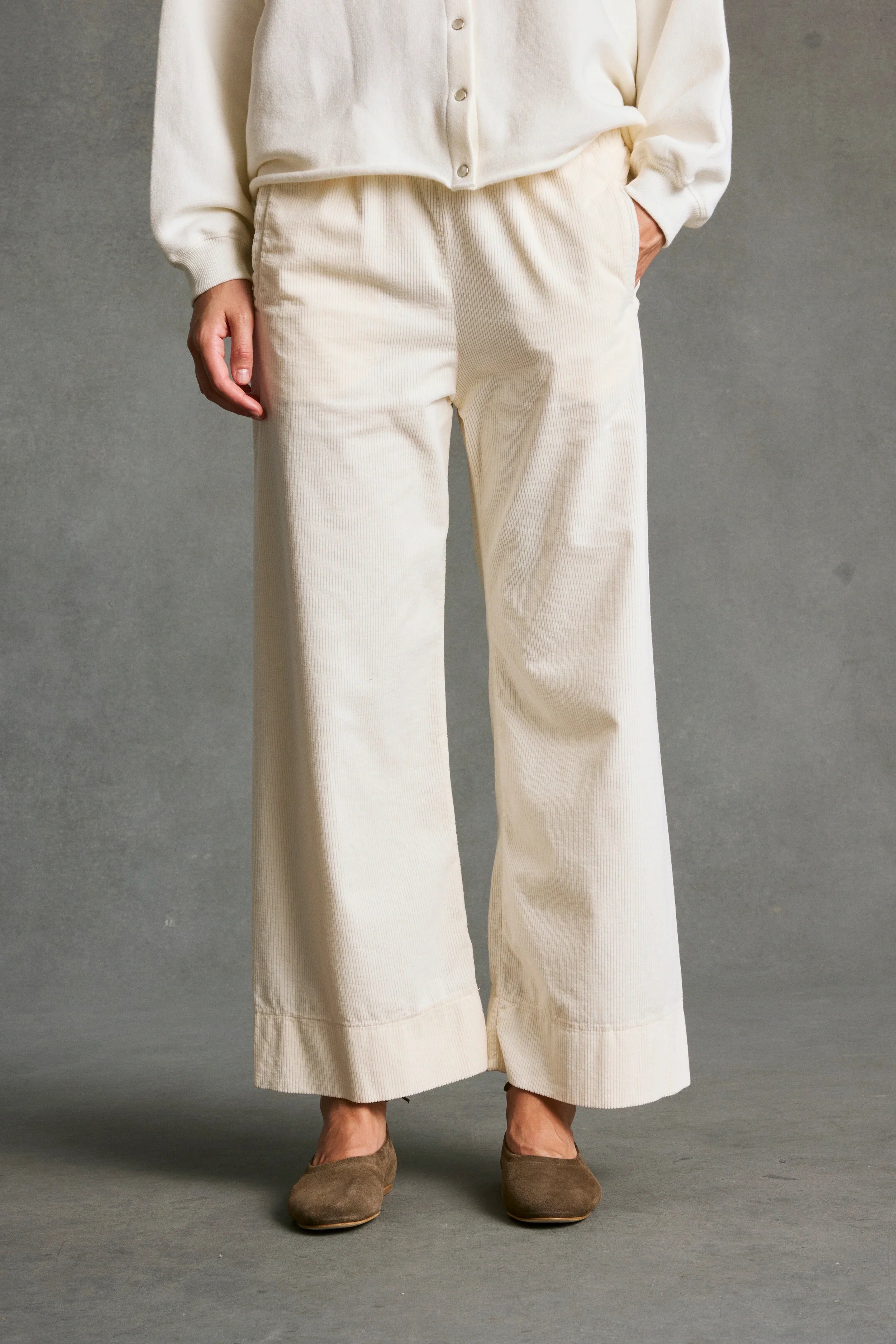 Hod Paris Jimmy CORD trouser - latte (cream)