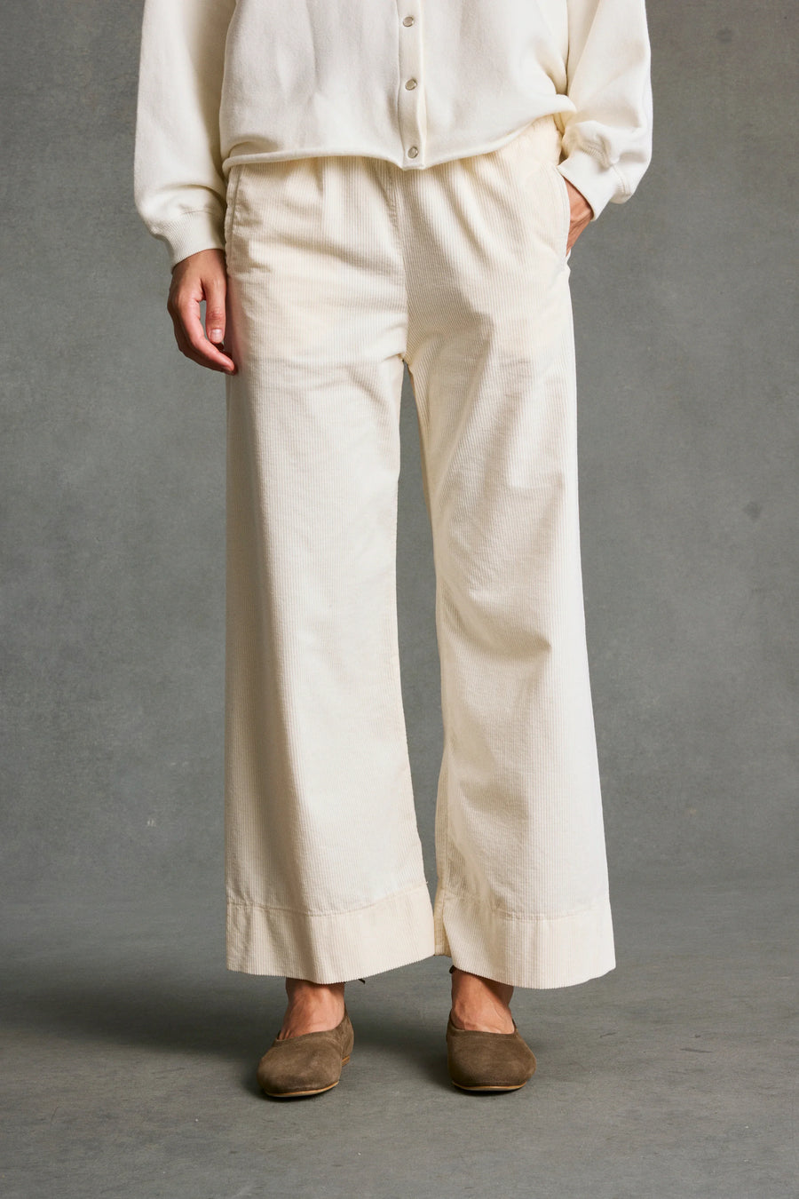 Hod Paris Jimmy CORD trouser - latte (cream)