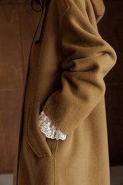 Indi & Cold long wool duffle coat - camel