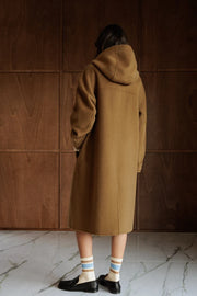 Indi & Cold long wool duffle coat - camel