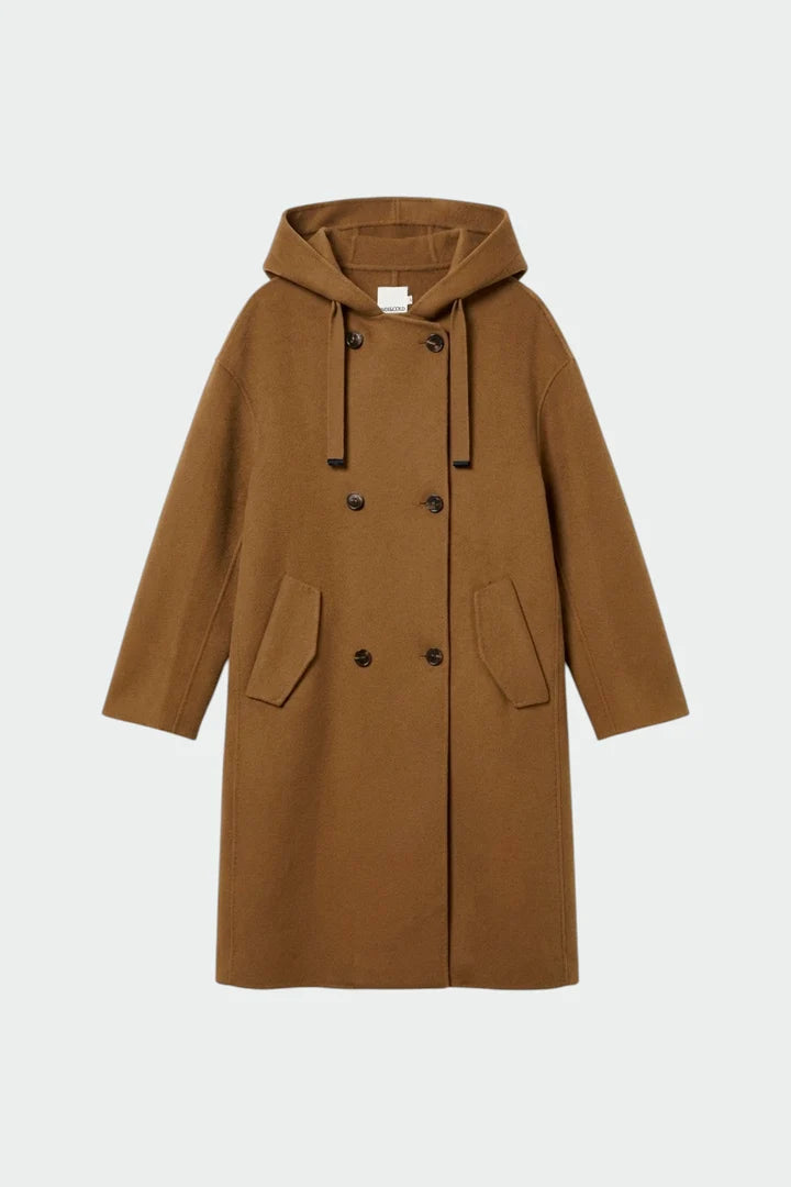 Indi & Cold long wool duffle coat - camel