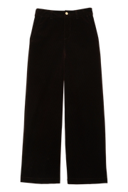 Petite Mendigote Pedro velvet trouser - chocolate