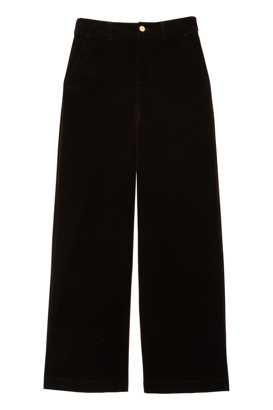 Petite Mendigote Pedro velvet trouser - chocolate