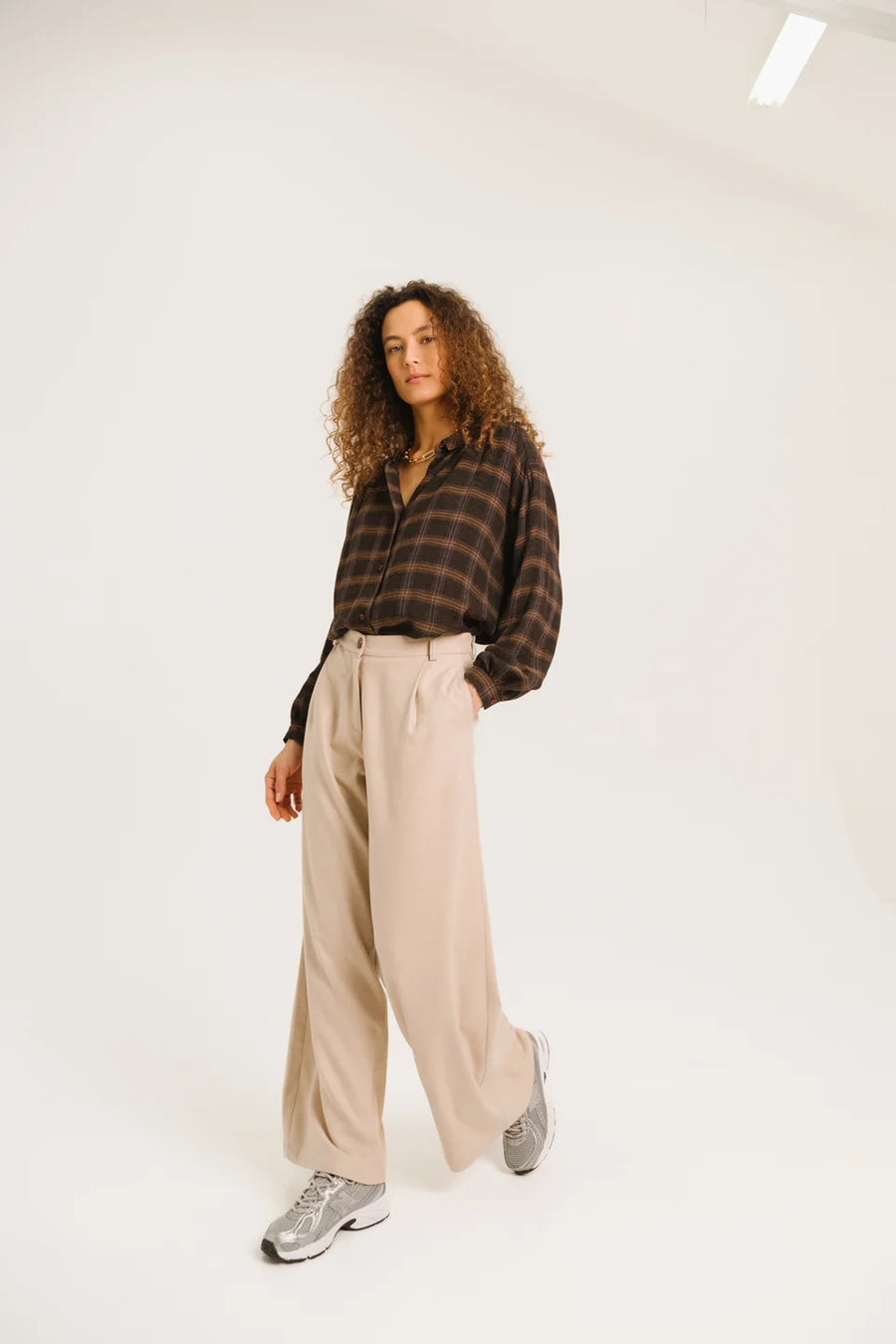 Sacrecoeur Ali checked blouse - cusco