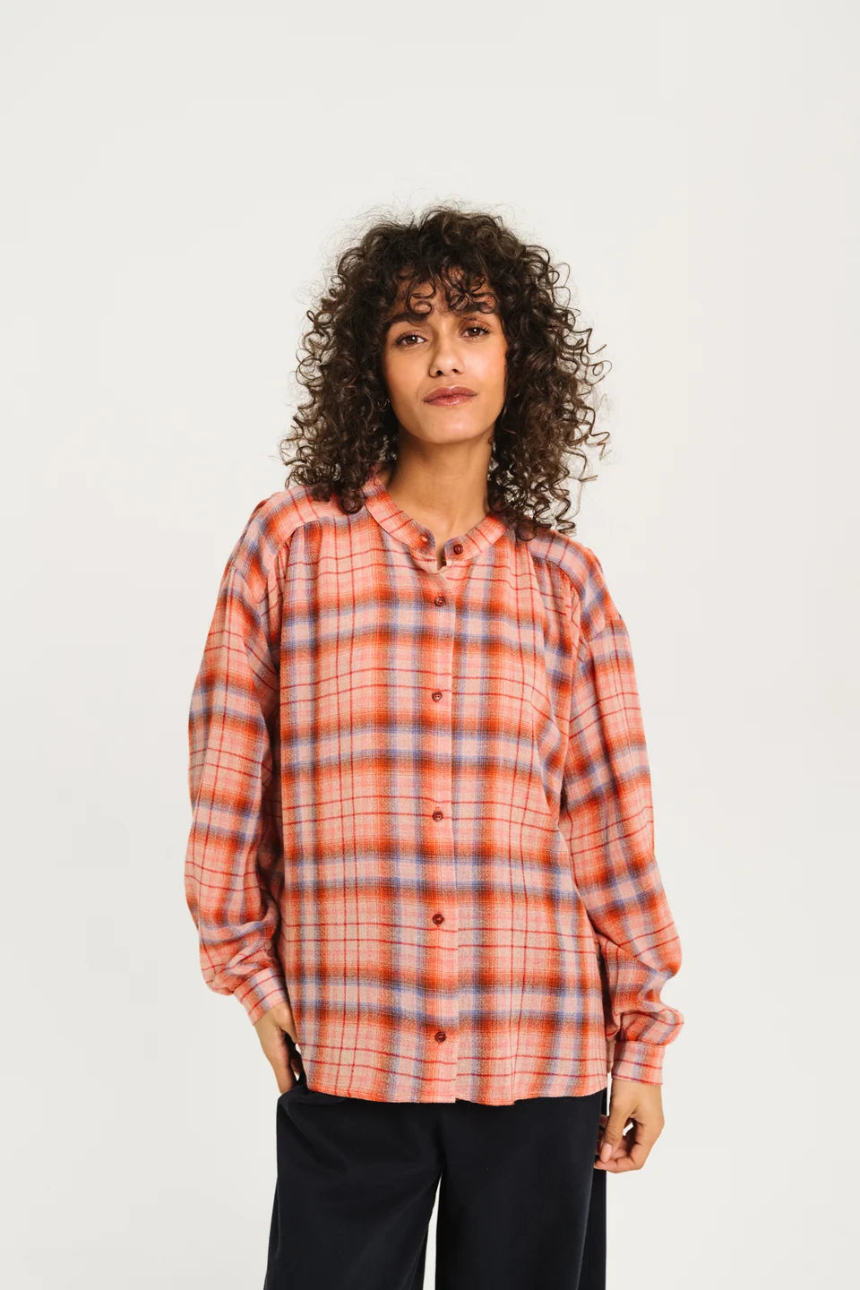 Sacrecoeur Ella checked shirt - chilli