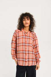 Sacrecoeur Ella checked shirt - chilli