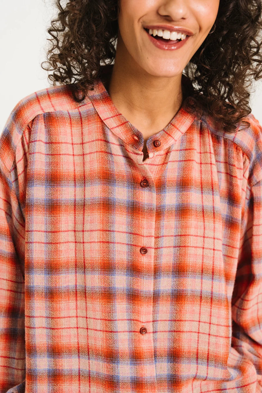 Sacrecoeur Ella checked shirt - chilli