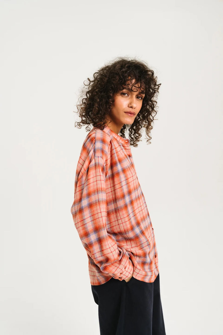 Sacrecoeur Ella checked shirt - chilli