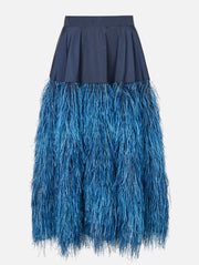 Rabens Saloner Plume skirt - magna