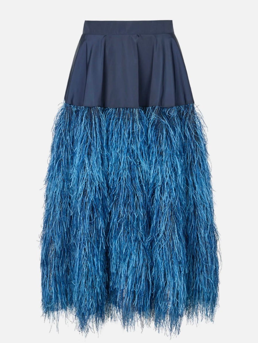Rabens Saloner Plume skirt - magna
