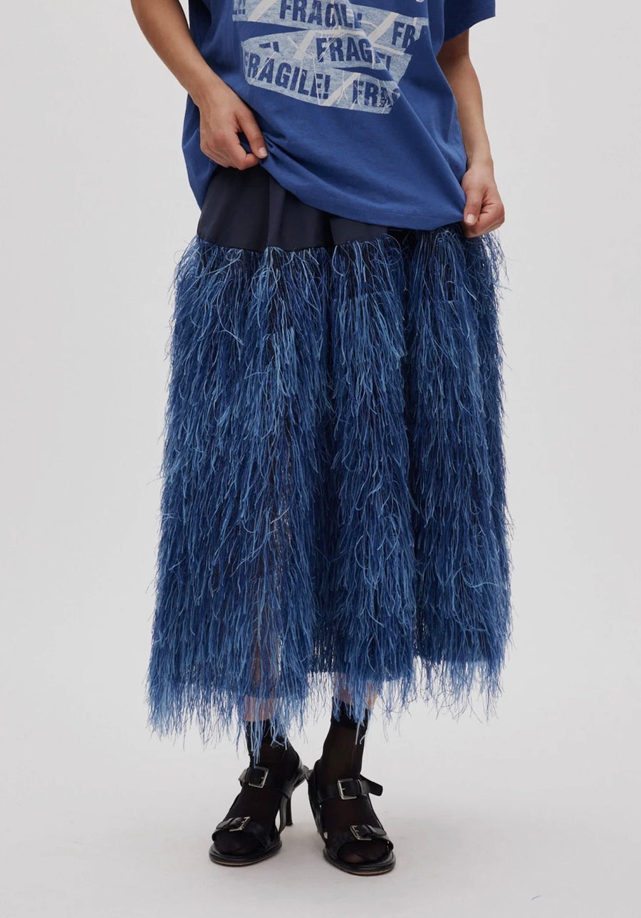 Rabens Saloner Plume skirt - magna