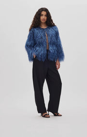 Rabens Saloner safi  Plume jacket - blue
