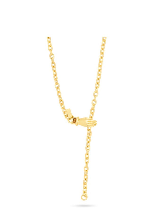 Talis Chains wrap around chain necklace - tigers eye