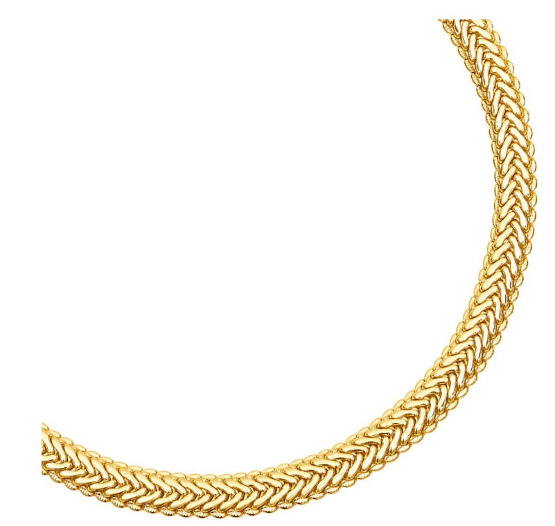 Talis Chains Braided mesh choker -  gold