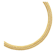 Talis Chains Braided mesh choker -  gold