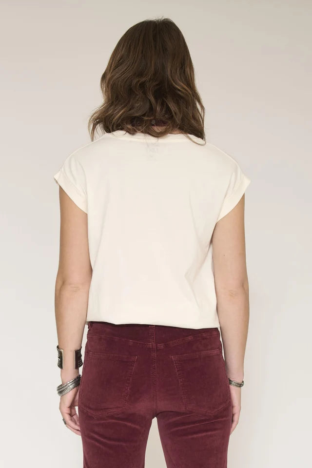 MKT Studio Tara print t shirt - natural