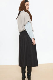 Beatriz Furest College wool skirt - brown
