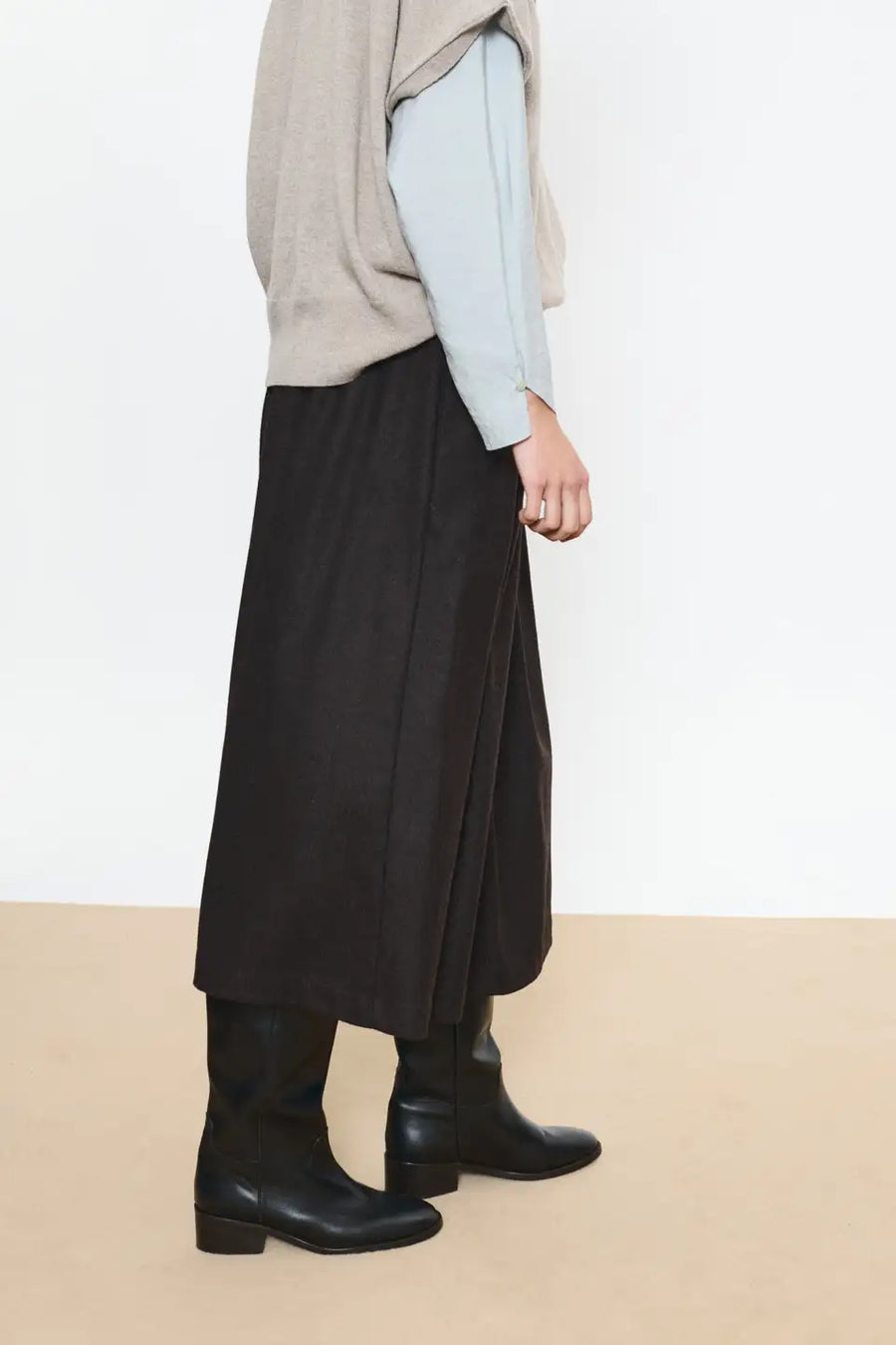 Beatriz Furest College wool skirt - brown