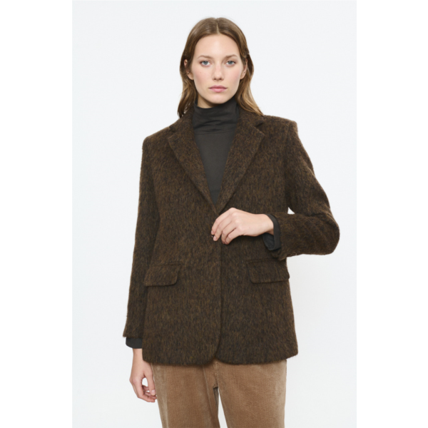 Beatriz Furest Ser wool mix blazer - brown