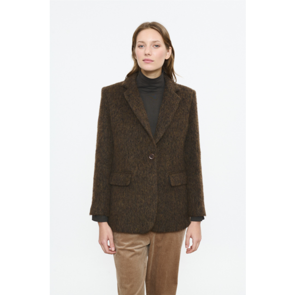 Beatriz Furest Ser wool mix blazer - brown