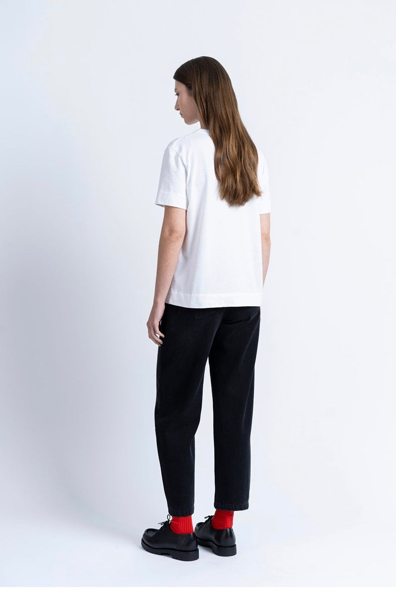 Loreak Mendian Izenduna crew neck t shirt - white