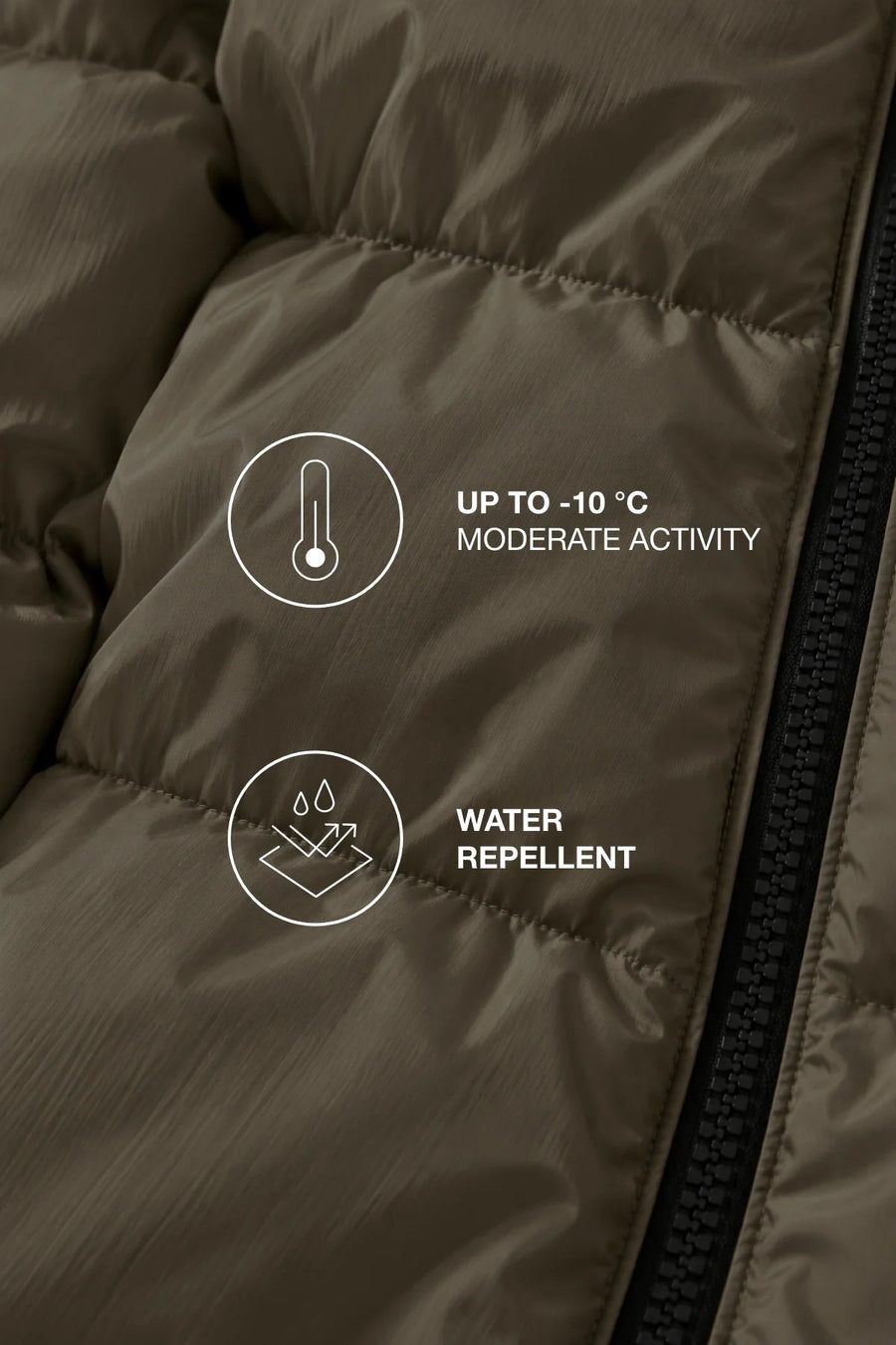 Ecoalf Manlie padded coat - incense