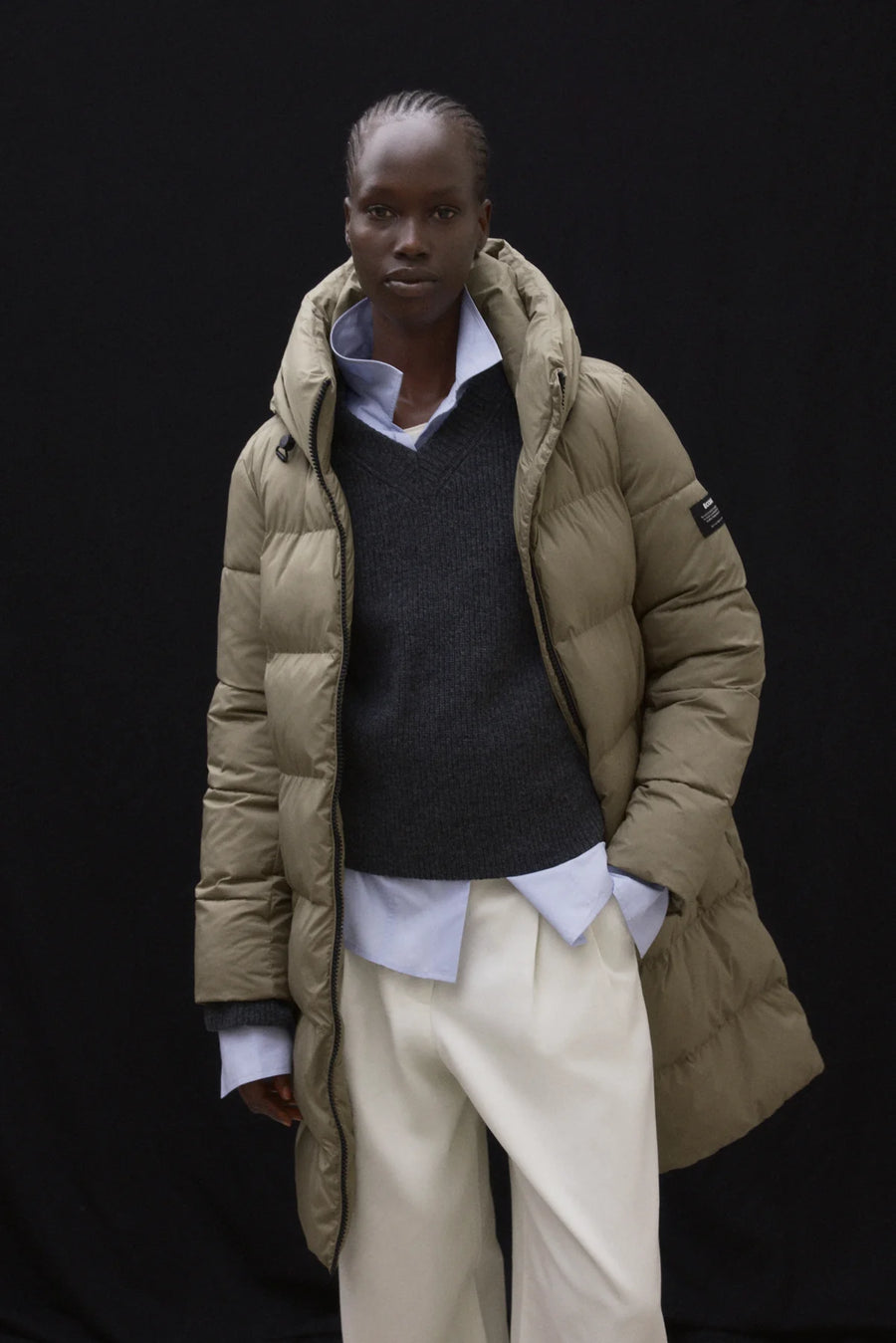 Ecoalf Manlie padded coat - incense