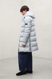 Ecoalf Manlie padded coat - blue pearl