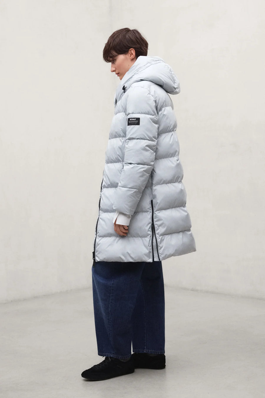 Ecoalf Manlie padded coat - blue pearl