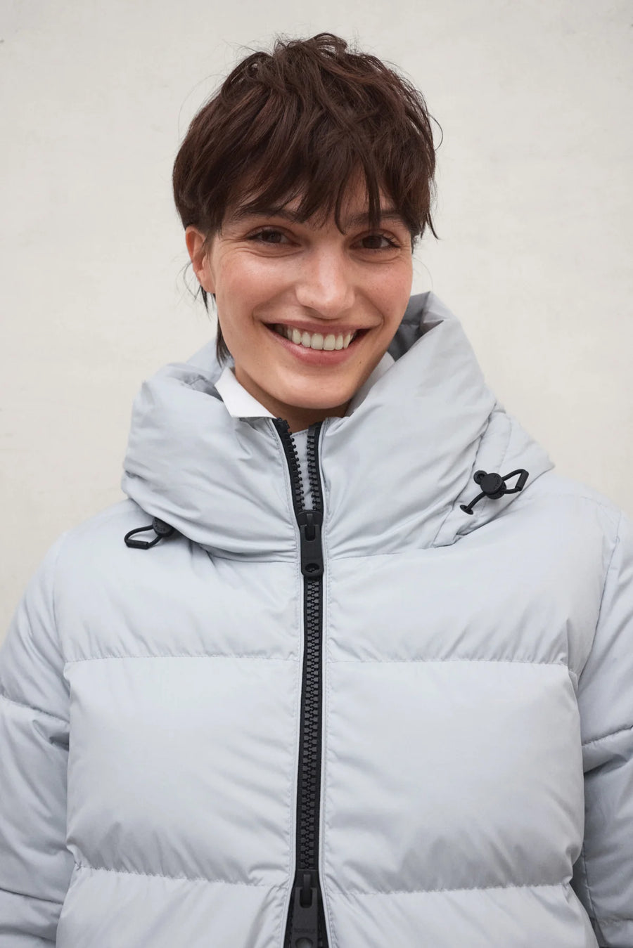 Ecoalf Manlie padded coat - blue pearl