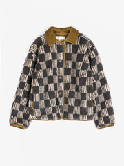 Bobo Choses check Borg jacket