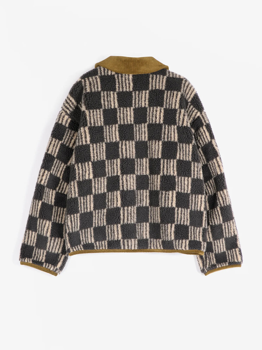 Bobo Choses check Borg jacket