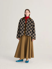 Bobo Choses check Borg jacket