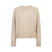 Mos mosh cashmere Moira crew neck jumper - Oxford tan