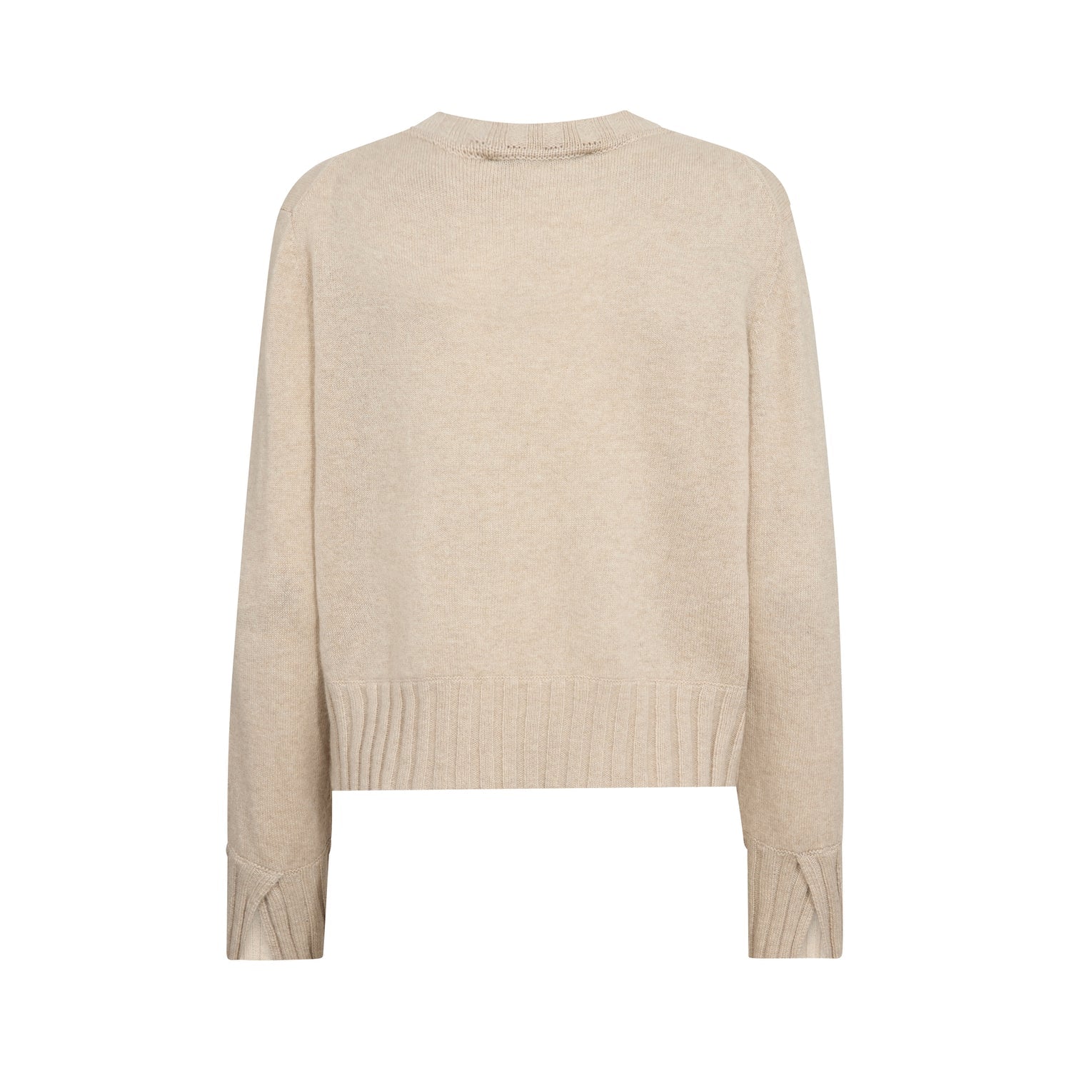 Mos mosh cashmere Moira crew neck jumper - Oxford tan