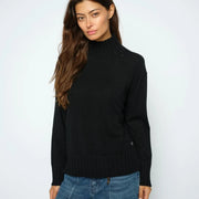 Mos Mosh Aima cashmere high neck jumper - black