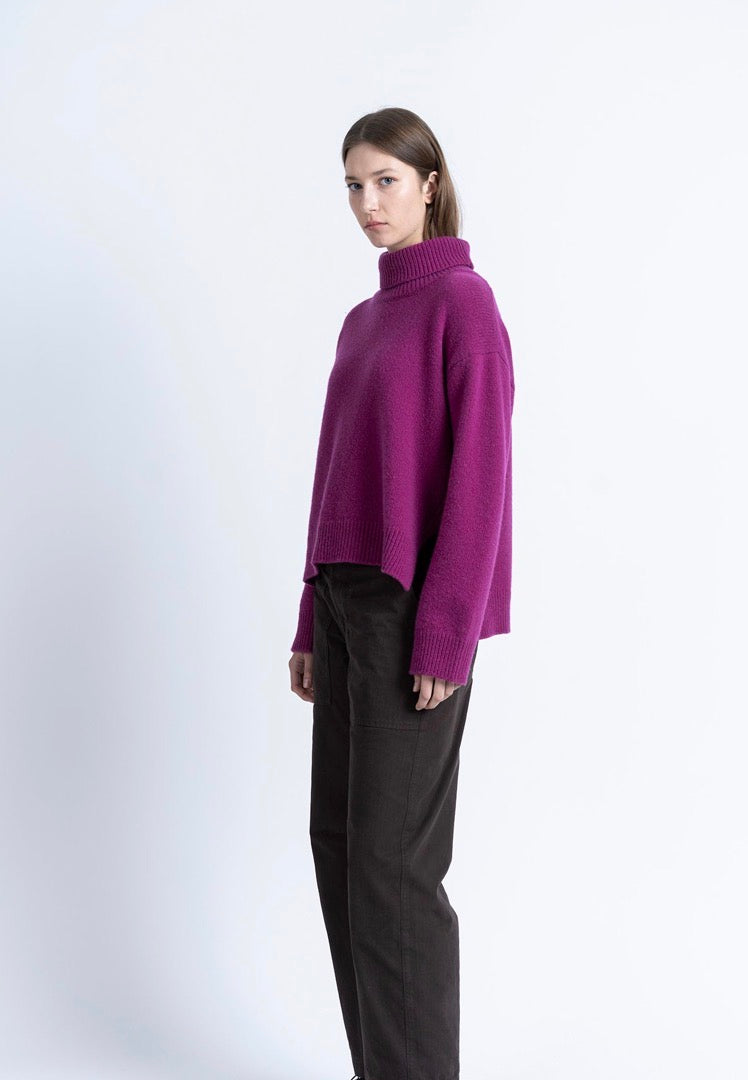 LOREAK Mendian Isla roll neck jumper - raspberry