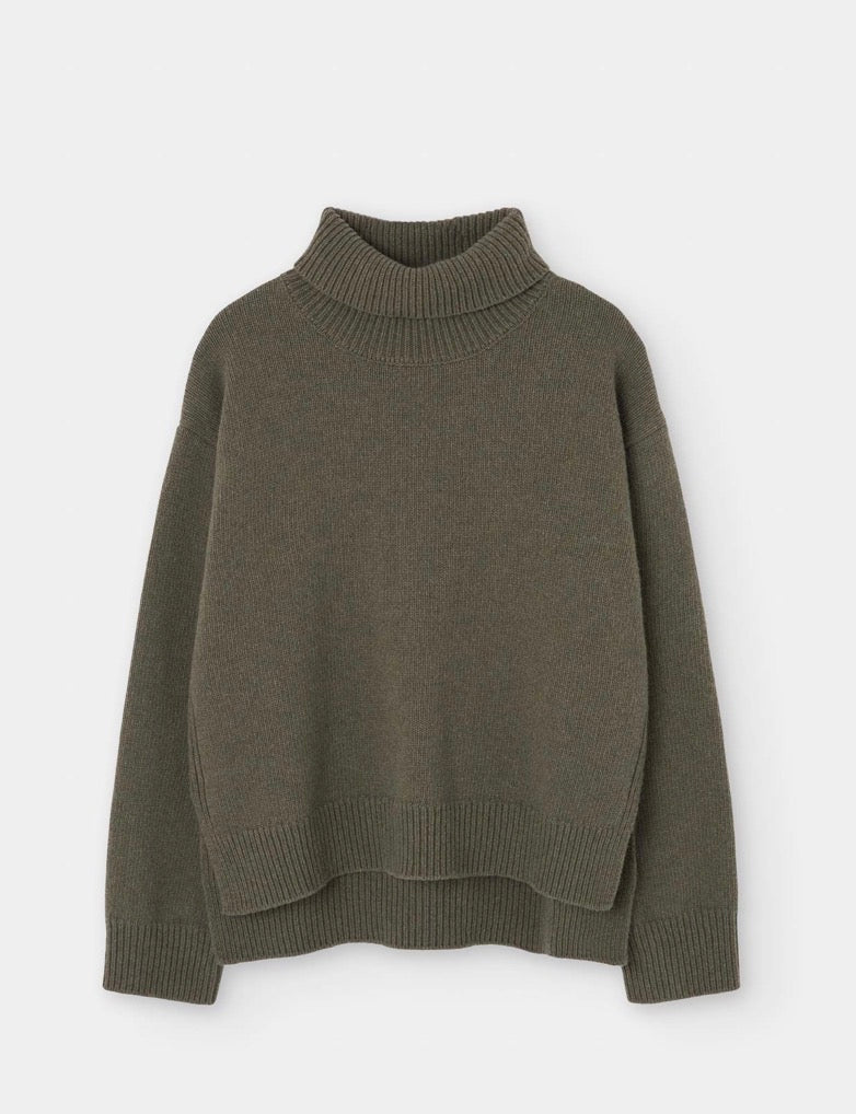 LOREAK Mendian Isla roll neck jumper - khaki