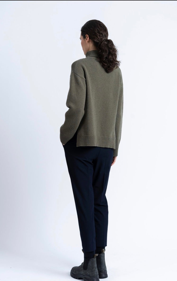 LOREAK Mendian Isla roll neck jumper - khaki