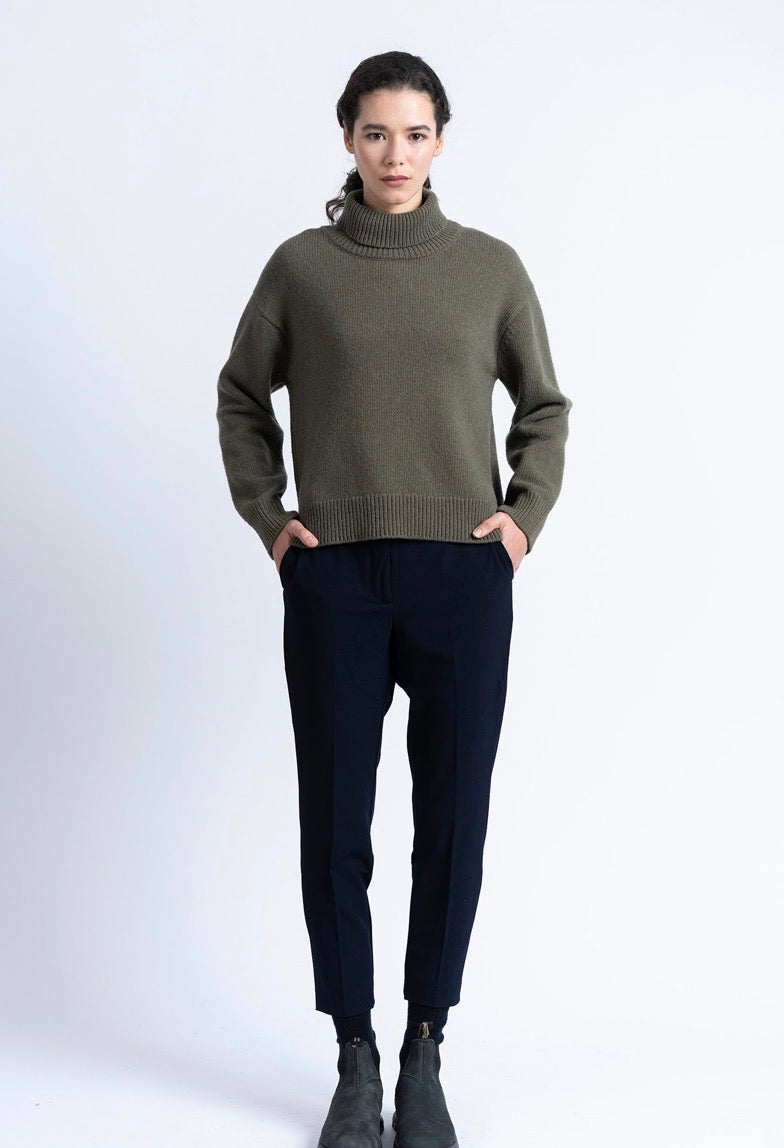 LOREAK Mendian Isla roll neck jumper - khaki