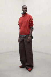 Ecoalf Caqui roll neck jumper - dark orange