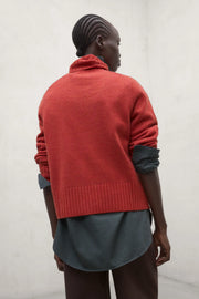 Ecoalf Caqui roll neck jumper - dark orange