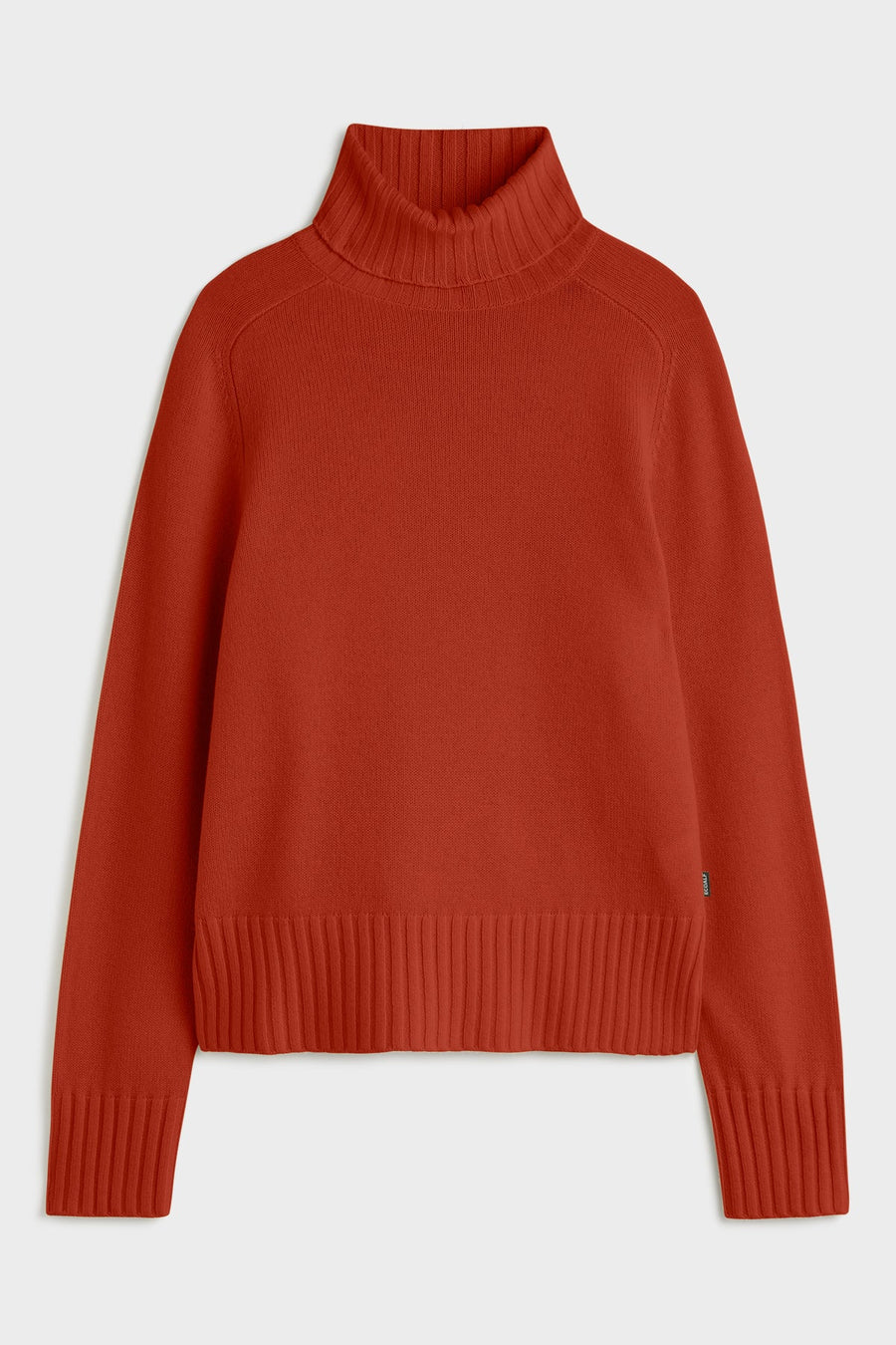 Ecoalf Caqui roll neck jumper - dark orange