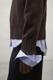 Ecoalf Caqui roll neck jumper - dark brown