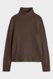 Ecoalf Caqui roll neck jumper - dark brown