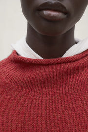 Ecoalf Castelly sleeveless knit top- dark orange